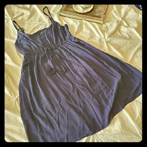 Navy blue spaghetti strap dress